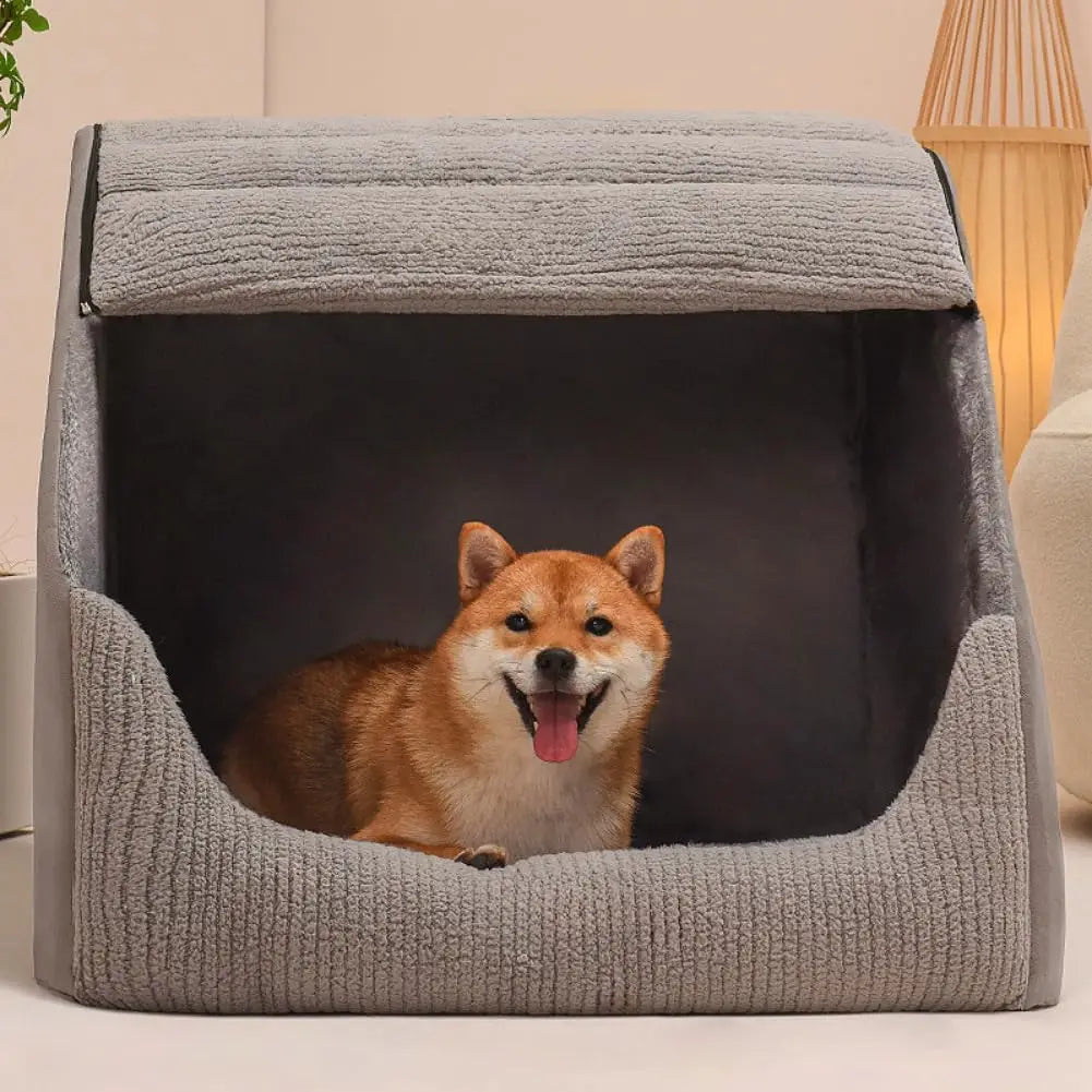 Extra Large Dog Bed House with Memory Sponge
