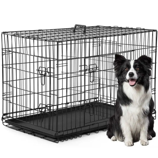 XL Dog Crate Dog Kennel Double Door,42 inch
