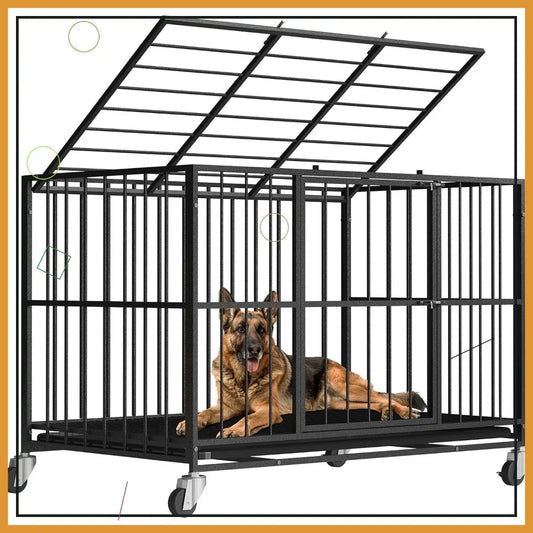 48 Inch Heavy Duty Dog Crate Steel