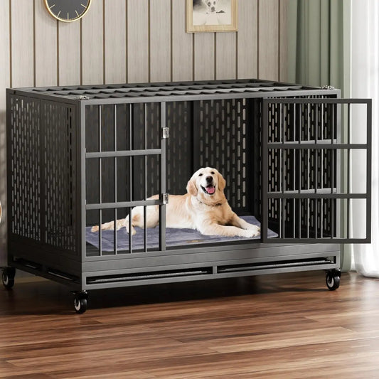 48-Inch Heavy-Duty Dog Crate