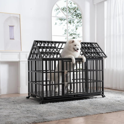 Heavy Duty Dog Crate for Large, Medium & Small Dogs