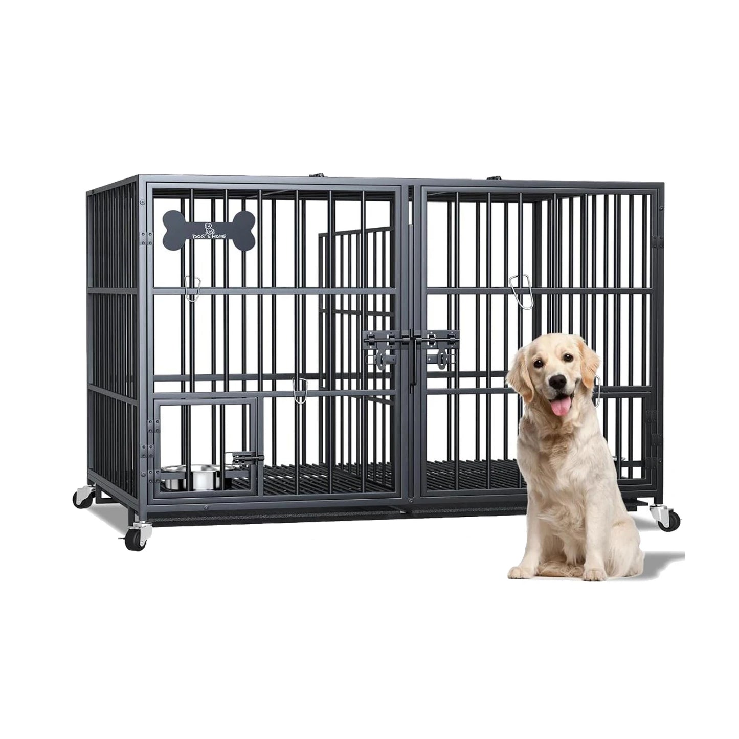 Heavy Duty Dog Crate for Large, Medium & Small Dogs