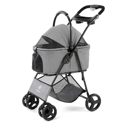 3 in 1 Pet Stroller with Removable Carrier